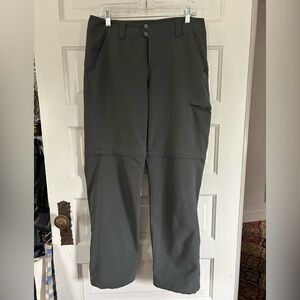 Columbia Titanium Omni Shade Women’s Dark Gray Adjustable Cargo Pants. Size 12